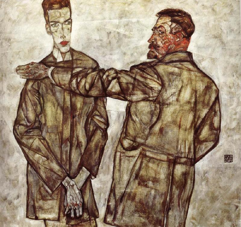 Egon Schiele Double Portrait